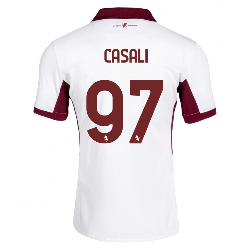 Danxen Męski Michele Casali #97 Bordowy Biały Czerwony Wyjazdowa Koszulka 2026/27 Koszulki Klubowe