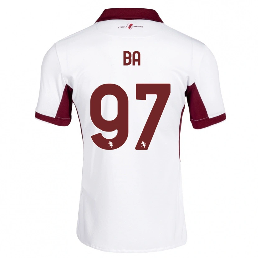 Danxen Męski El-Hadji Ba #97 Bordowy Biały Czerwony Wyjazdowa Koszulka 2026/27 Koszulki Klubowe