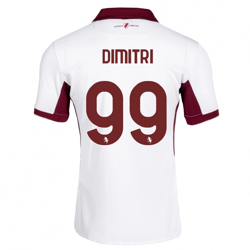 Danxen Męski Matteo Dimitri #99 Bordowy Biały Czerwony Wyjazdowa Koszulka 2026/27 Koszulki Klubowe