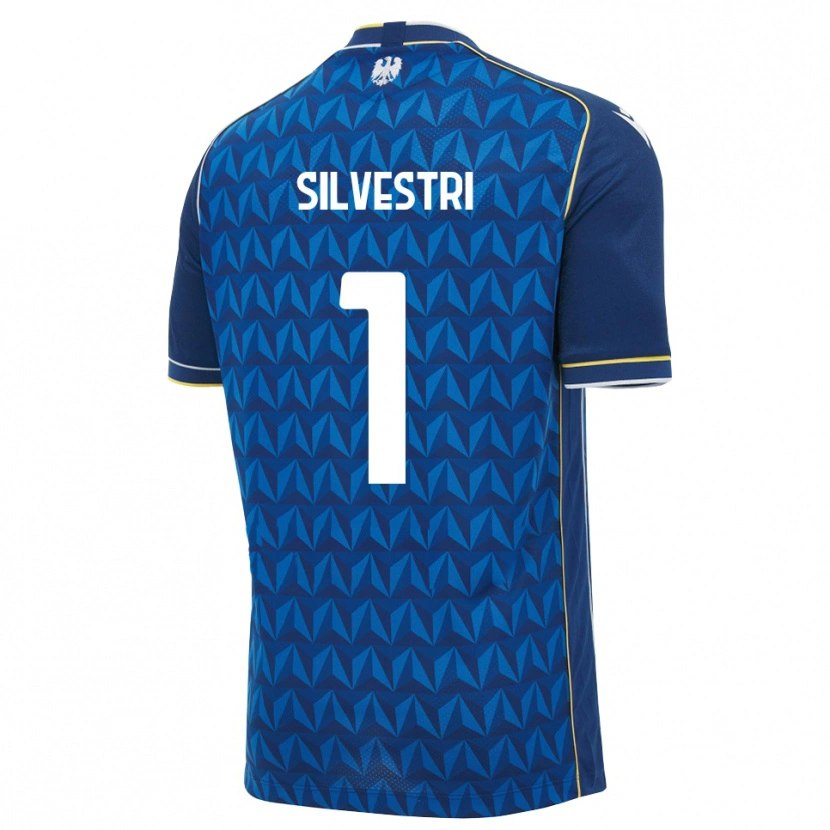 Danxen Męski Marco Silvestri #1 Królewski Niebieski Biały Niebieski Wyjazdowa Koszulka 2026/27 Koszulki Klubowe