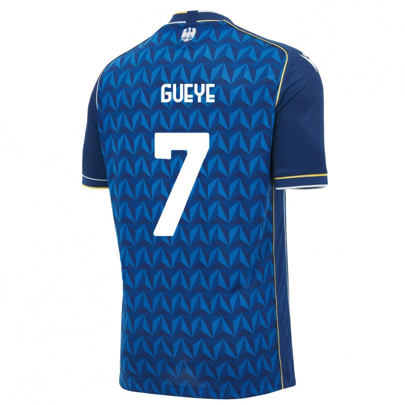 Danxen Męski Idrissa Gueye #7 Królewski Niebieski Biały Niebieski Wyjazdowa Koszulka 2026/27 Koszulki Klubowe