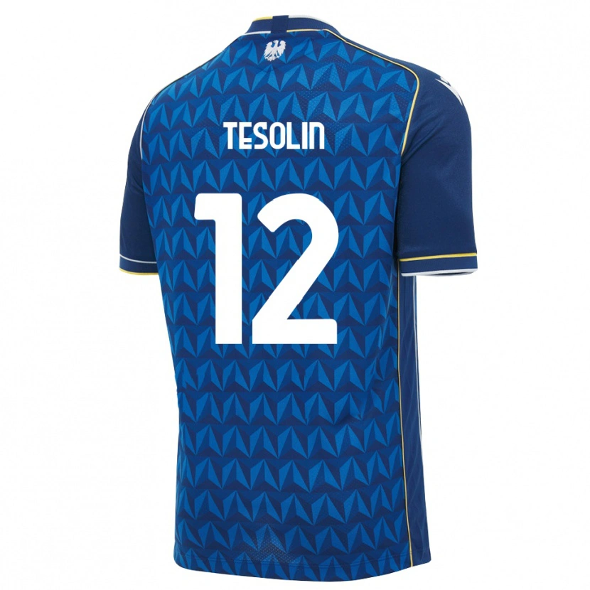 Danxen Męski Matteo Tesolin #12 Królewski Niebieski Biały Niebieski Wyjazdowa Koszulka 2026/27 Koszulki Klubowe