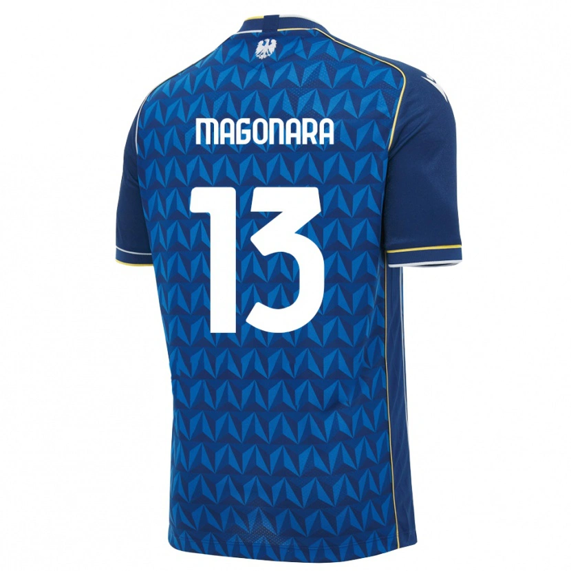 Danxen Męski Matteo Magonara #13 Królewski Niebieski Biały Niebieski Wyjazdowa Koszulka 2026/27 Koszulki Klubowe