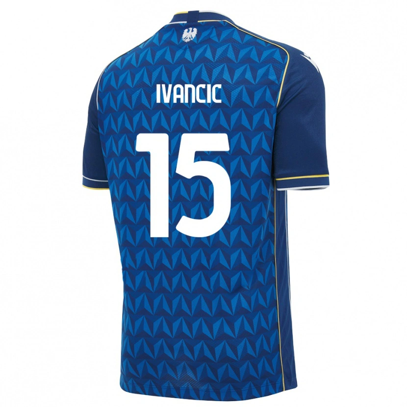 Danxen Męski Val Ivancic #15 Królewski Niebieski Biały Niebieski Wyjazdowa Koszulka 2026/27 Koszulki Klubowe