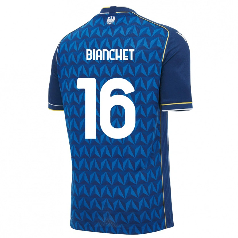Danxen Męski Alessandro Bianchet #16 Królewski Niebieski Biały Niebieski Wyjazdowa Koszulka 2026/27 Koszulki Klubowe