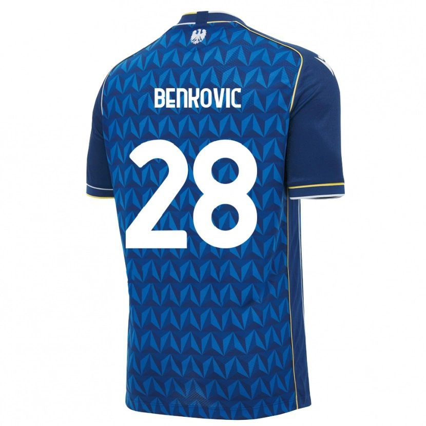 Danxen Męski Filip Benkovic #28 Królewski Niebieski Biały Niebieski Wyjazdowa Koszulka 2026/27 Koszulki Klubowe