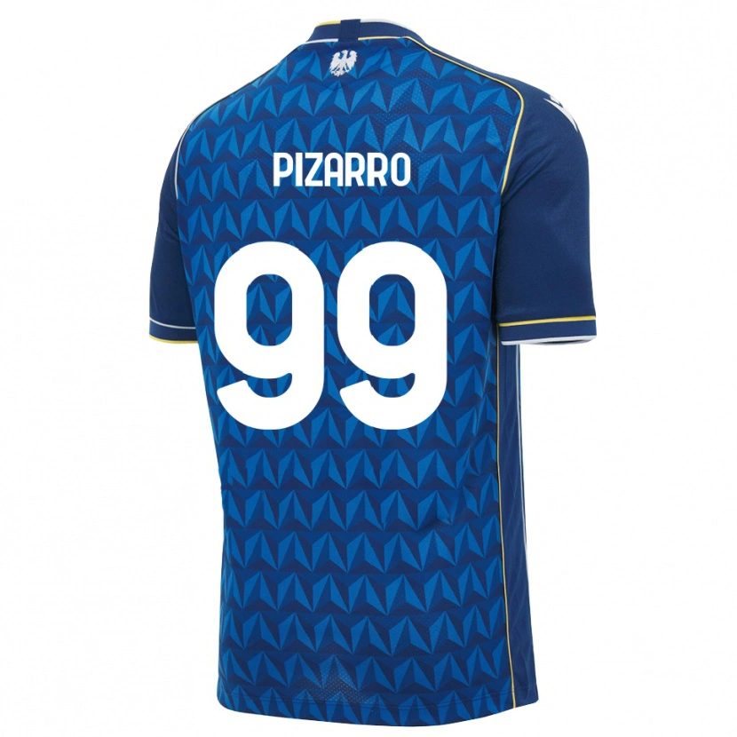 Danxen Męski Damián Pizarro #99 Królewski Niebieski Biały Niebieski Wyjazdowa Koszulka 2026/27 Koszulki Klubowe