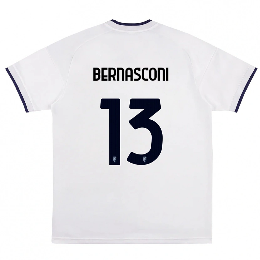 Danxen Męski Enea Bernasconi #13 Biały Czerwony Królewski Niebieski Wyjazdowa Koszulka 2026/27 Koszulki Klubowe