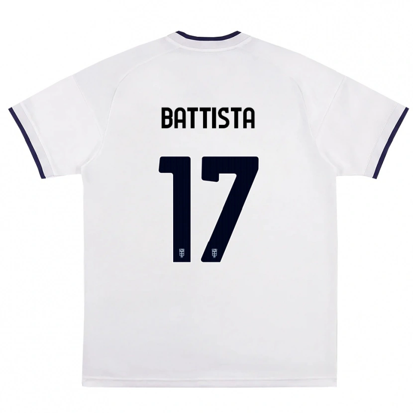 Danxen Męski Riccardo Battista #17 Biały Czerwony Królewski Niebieski Wyjazdowa Koszulka 2026/27 Koszulki Klubowe