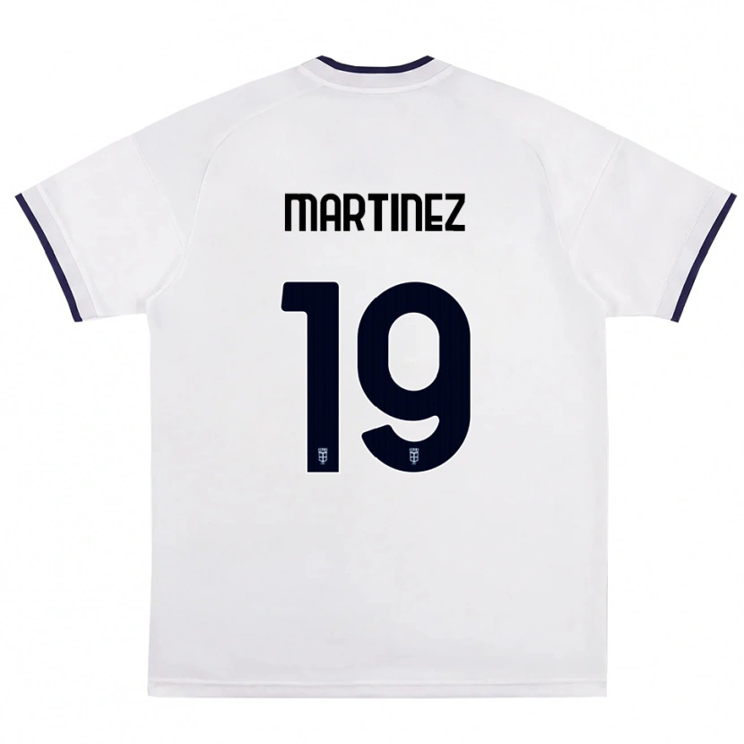 Danxen Męski Diego Martinez #19 Biały Czerwony Królewski Niebieski Wyjazdowa Koszulka 2026/27 Koszulki Klubowe