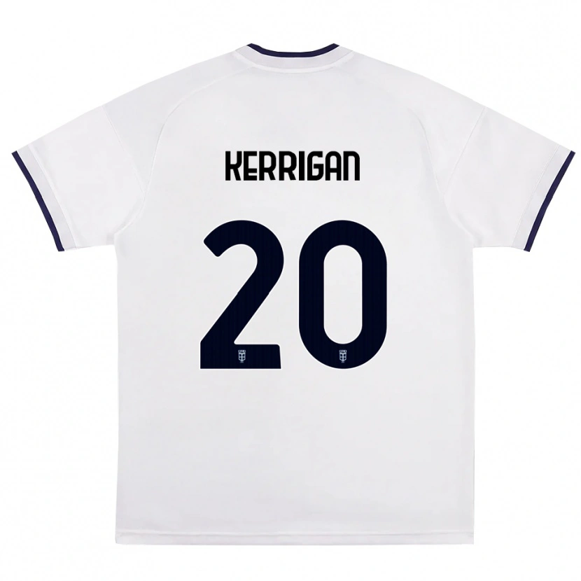 Danxen Męski Liam Kerrigan #20 Biały Czerwony Królewski Niebieski Wyjazdowa Koszulka 2026/27 Koszulki Klubowe
