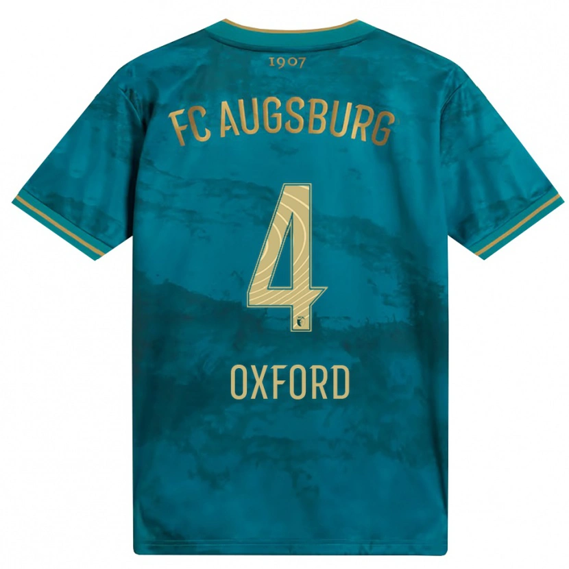 Danxen Męski Reece Oxford #4 Zielony Brązowy Wyjazdowa Koszulka 2026/27 Koszulki Klubowe