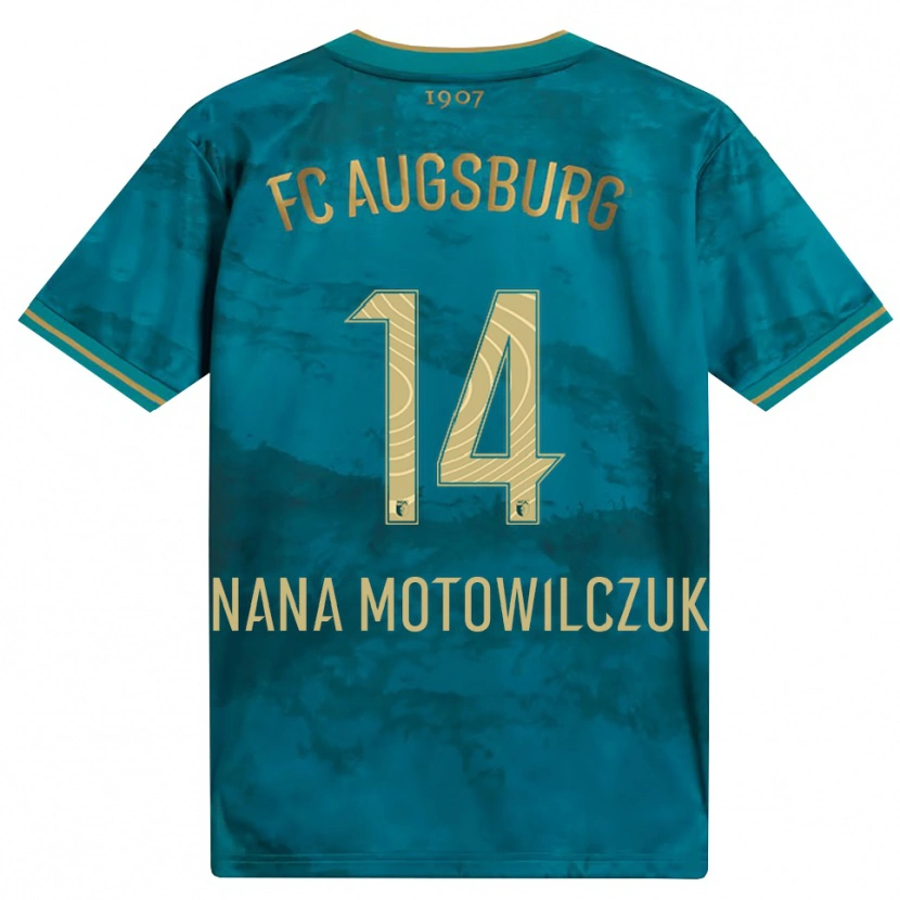 Danxen Męski Kevin Nana #14 Zielony Brązowy Wyjazdowa Koszulka 2026/27 Koszulki Klubowe