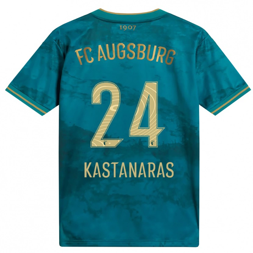 Danxen Męski Thomas Kastanaras #24 Zielony Brązowy Wyjazdowa Koszulka 2026/27 Koszulki Klubowe