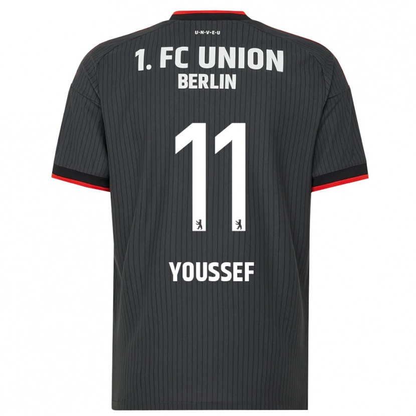 Danxen Męski Nour Youssef #11 Czarny Biały Czerwony Wyjazdowa Koszulka 2026/27 Koszulki Klubowe