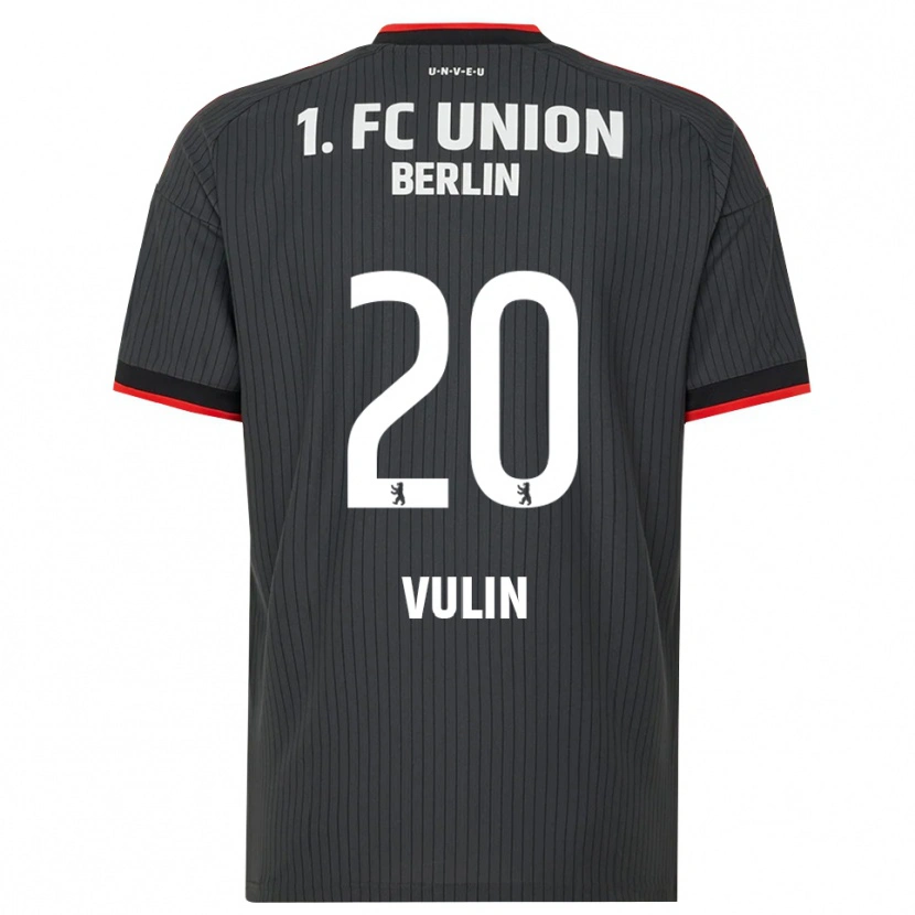 Danxen Męski Luka Vulin #20 Czarny Biały Czerwony Wyjazdowa Koszulka 2026/27 Koszulki Klubowe