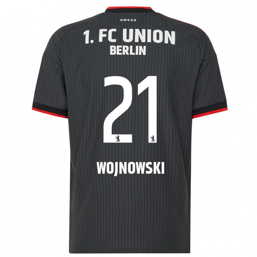 Danxen Męski Wiktorian Wojnowski #21 Czarny Biały Czerwony Wyjazdowa Koszulka 2026/27 Koszulki Klubowe