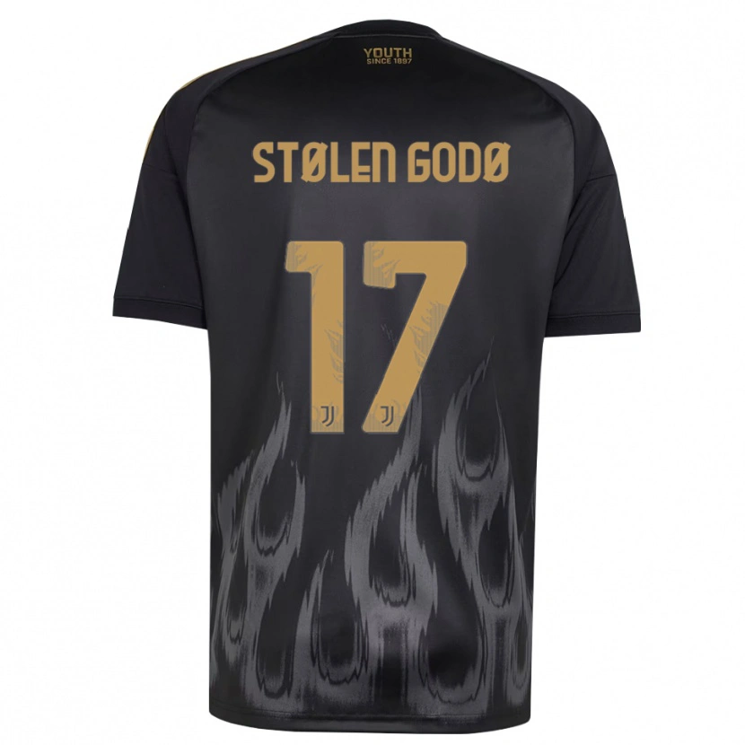 Danxen Męski Emma Stølen Godø #17 Czarny Brązowy Trzeci Komplet Koszulka 2026/27 Koszulki Klubowe