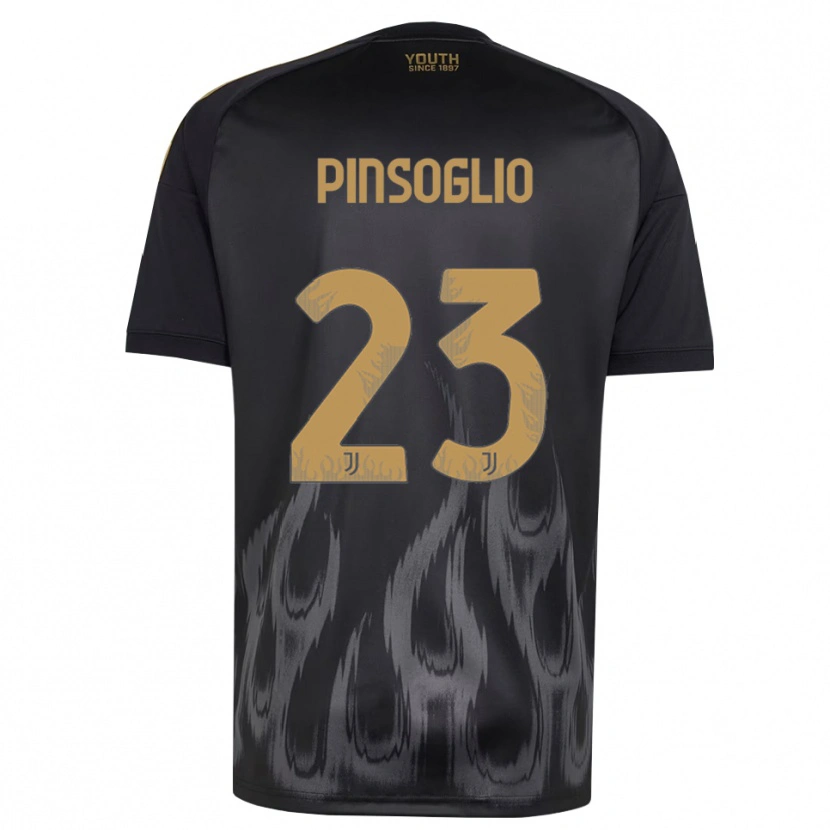 Danxen Męski Carlo Pinsoglio #23 Czarny Brązowy Trzeci Komplet Koszulka 2026/27 Koszulki Klubowe