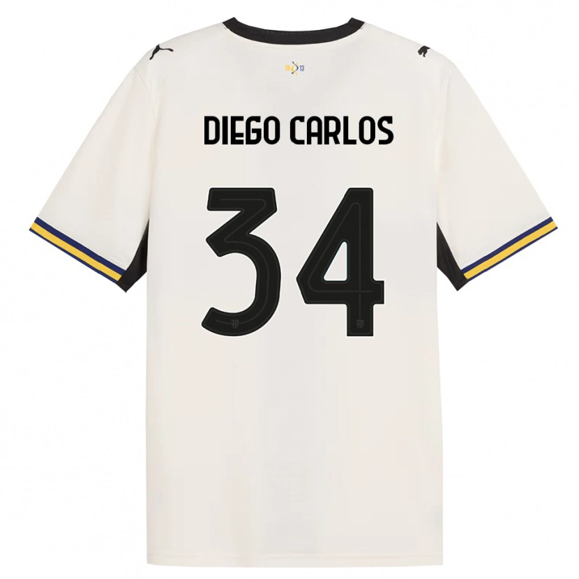 Danxen Męski Diego Carlos #34 Białawy Czarny Żółty Domowa Koszulka 2026/27 Koszulki Klubowe