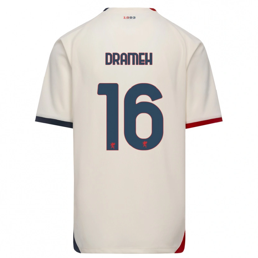 Danxen Kobiety Cody Drameh #16 Białawy Czerwony Wyjazdowa Koszulka 2026/27 Koszulki Klubowe