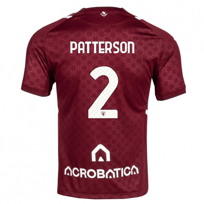 Danxen Kobiety Nathan Patterson #2 Bordowy Biały Domowa Koszulka 2026/27 Koszulki Klubowe