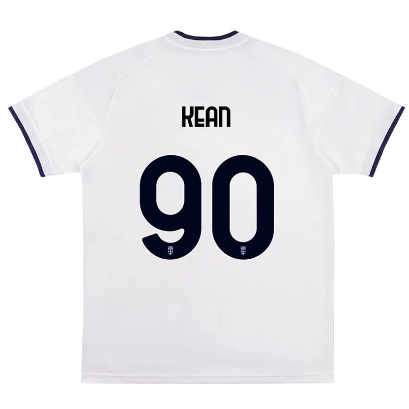 Danxen Kobiety Moise Kean #90 Biały Czerwony Królewski Niebieski Wyjazdowa Koszulka 2026/27 Koszulki Klubowe
