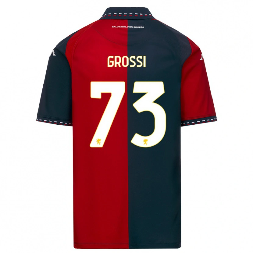 Danxen Kobiety Jacopo Grossi #73 Czerwony Czarny Biały Domowa Koszulka 2026/27 Koszulki Klubowe