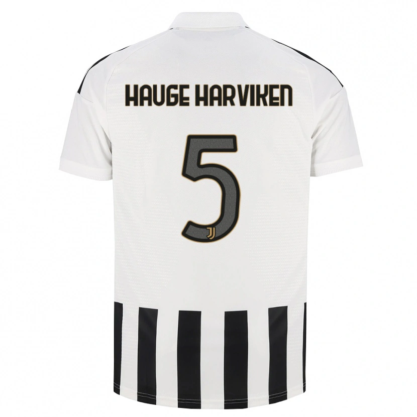 Danxen Kobiety Mathilde Hauge Harviken #5 Czarny Biały Brązowy Domowa Koszulka 2026/27 Koszulki Klubowe