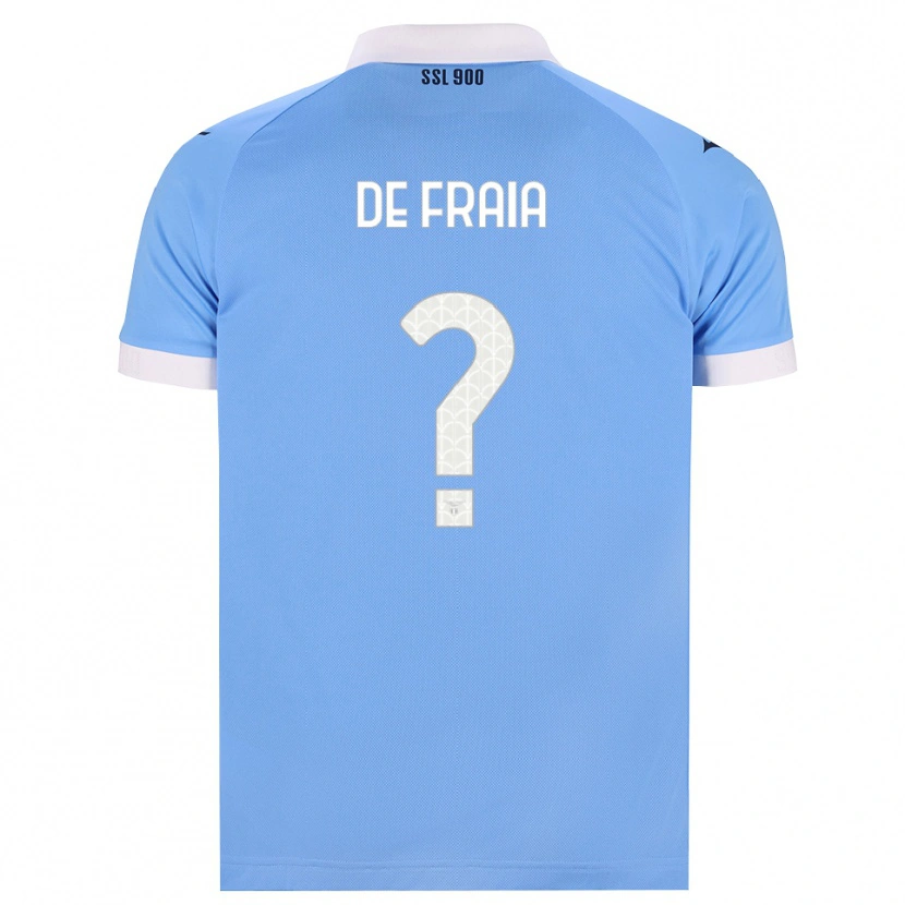 Danxen Kobiety Davide De Fraia #0 Błękitny Czarny Biały Domowa Koszulka 2026/27 Koszulki Klubowe