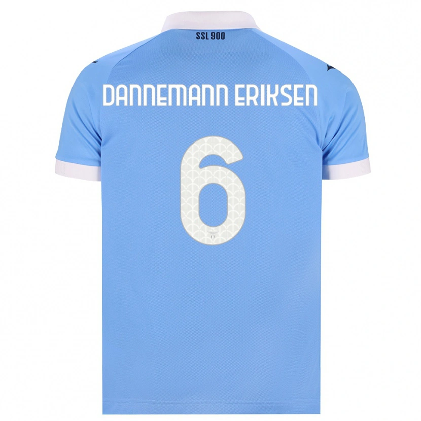 Danxen Kobiety Louise Dannemann Eriksen #6 Błękitny Czarny Biały Domowa Koszulka 2026/27 Koszulki Klubowe