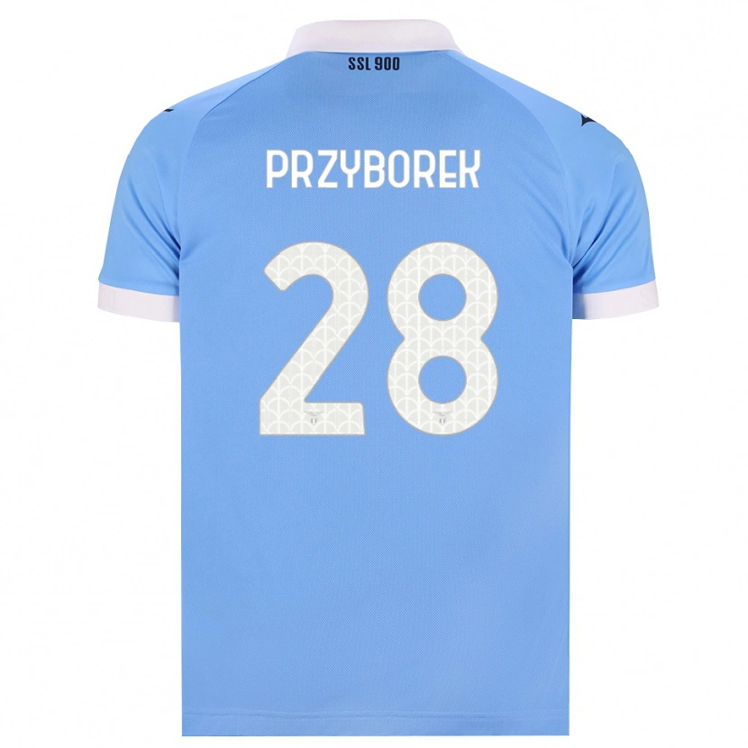 Danxen Kobiety Adrian Przyborek #28 Błękitny Czarny Biały Domowa Koszulka 2026/27 Koszulki Klubowe