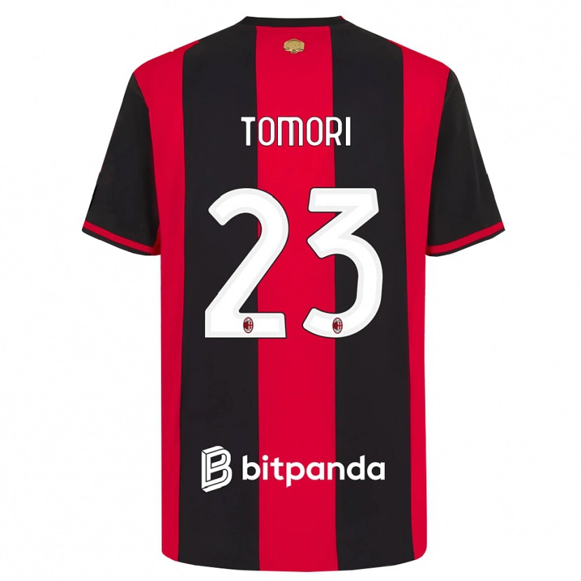 Danxen Kobiety Fikayo Tomori #23 Czerwony Czarny Biały Domowa Koszulka 2026/27 Koszulki Klubowe