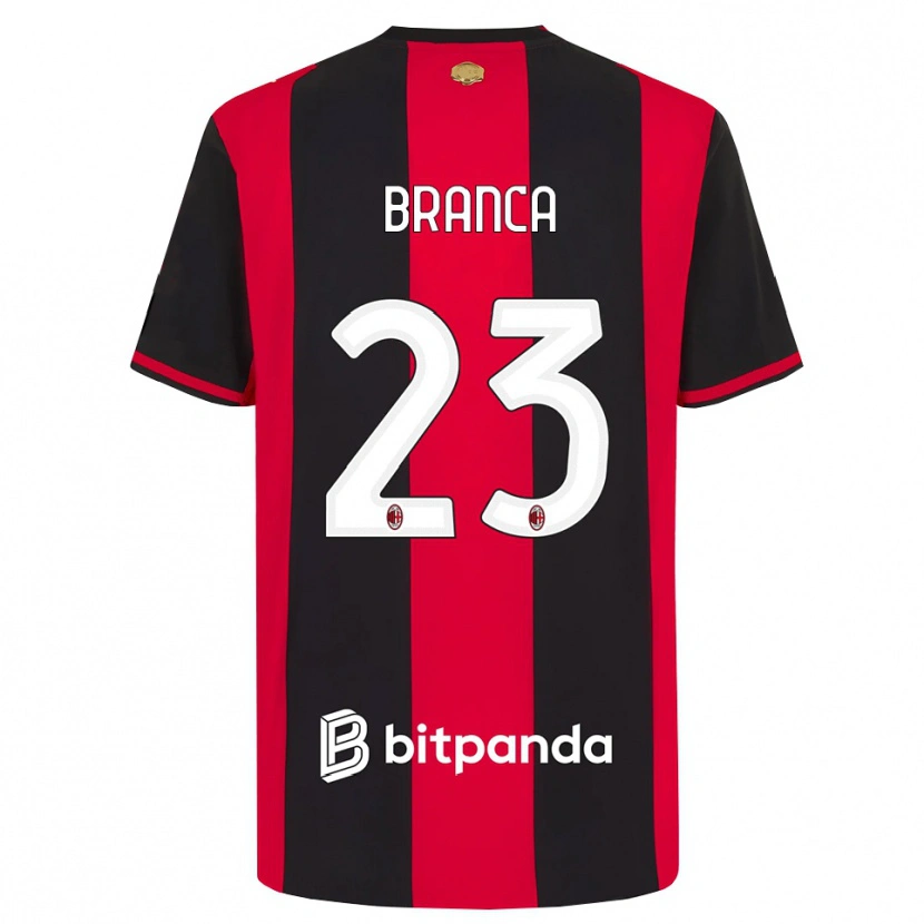 Danxen Kobiety Simone Branca #23 Czerwony Czarny Biały Domowa Koszulka 2026/27 Koszulki Klubowe