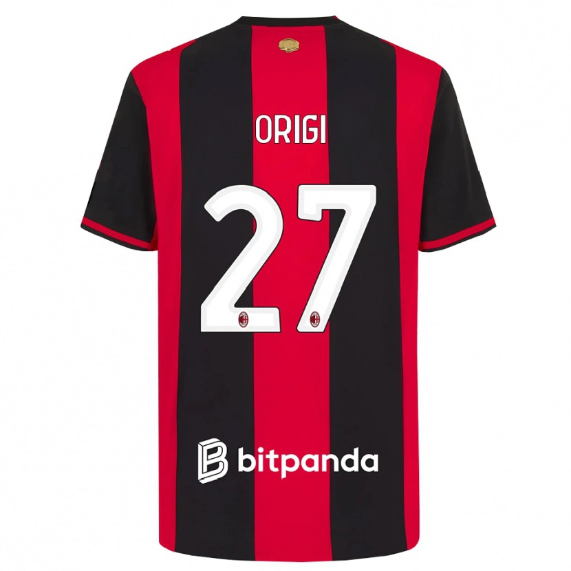 Danxen Kobiety Divock Origi #27 Czerwony Czarny Biały Domowa Koszulka 2026/27 Koszulki Klubowe