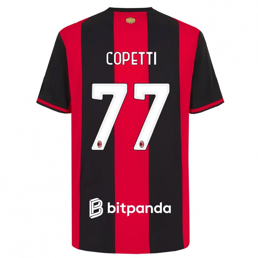 Danxen Kobiety Matilde Copetti #77 Czerwony Czarny Biały Domowa Koszulka 2026/27 Koszulki Klubowe