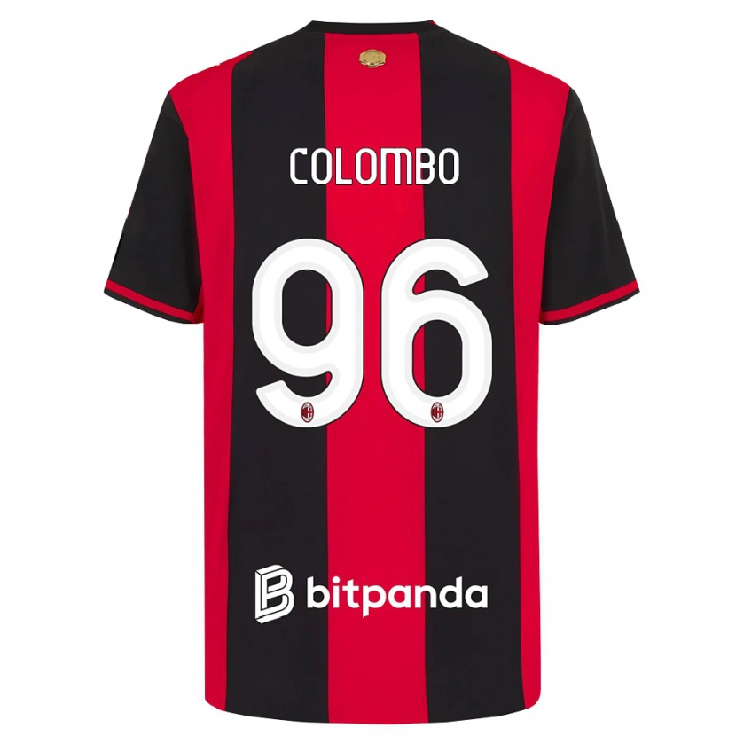 Danxen Kobiety Leonardo Colombo #96 Czerwony Czarny Biały Domowa Koszulka 2026/27 Koszulki Klubowe