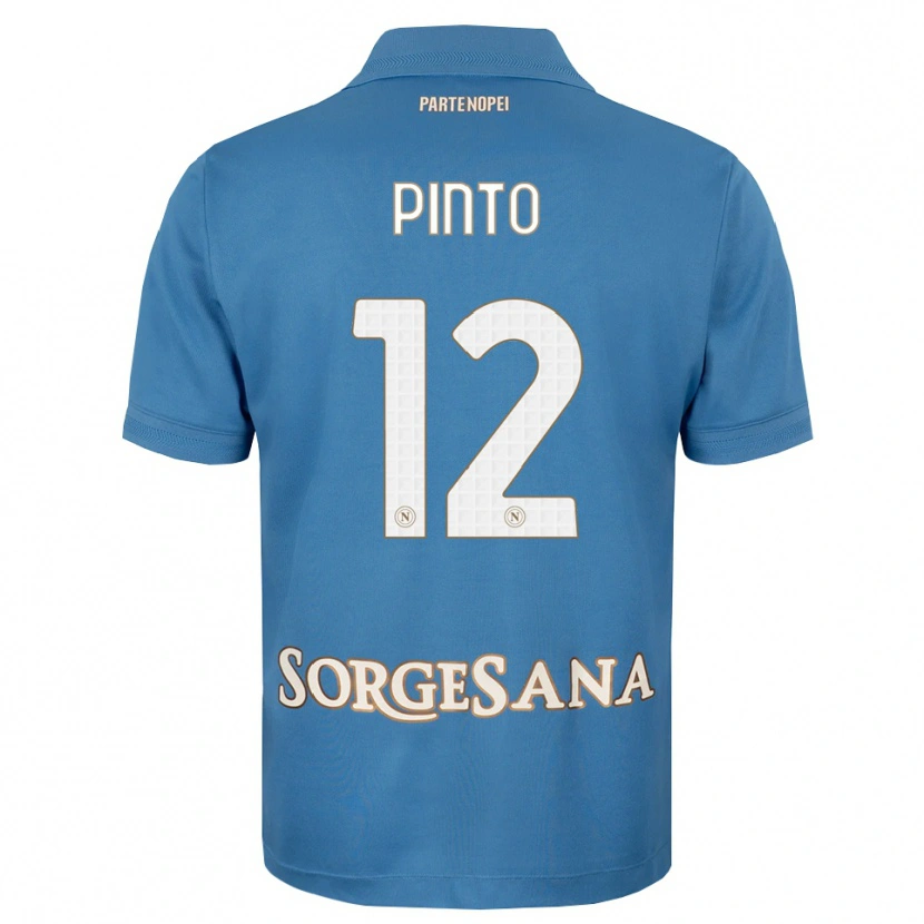 Danxen Kobiety Ciro Pinto #12 Niebieski Mglisty Biały Domowa Koszulka 2026/27 Koszulki Klubowe