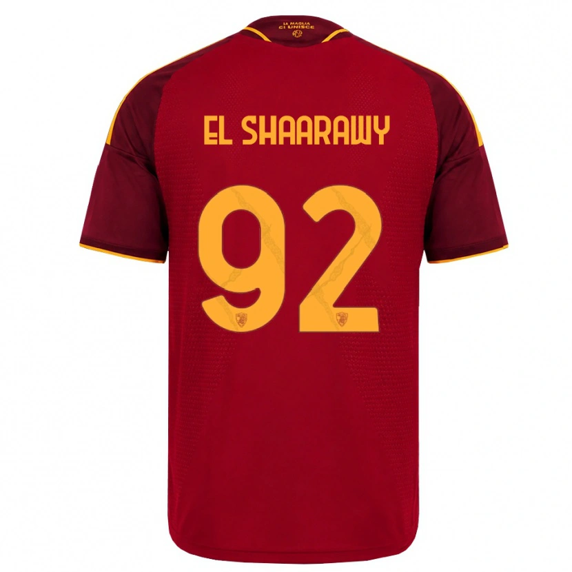 Danxen Kobiety Stephan El Shaarawy #92 Czerwony Złoty Żółty Domowa Koszulka 2026/27 Koszulki Klubowe