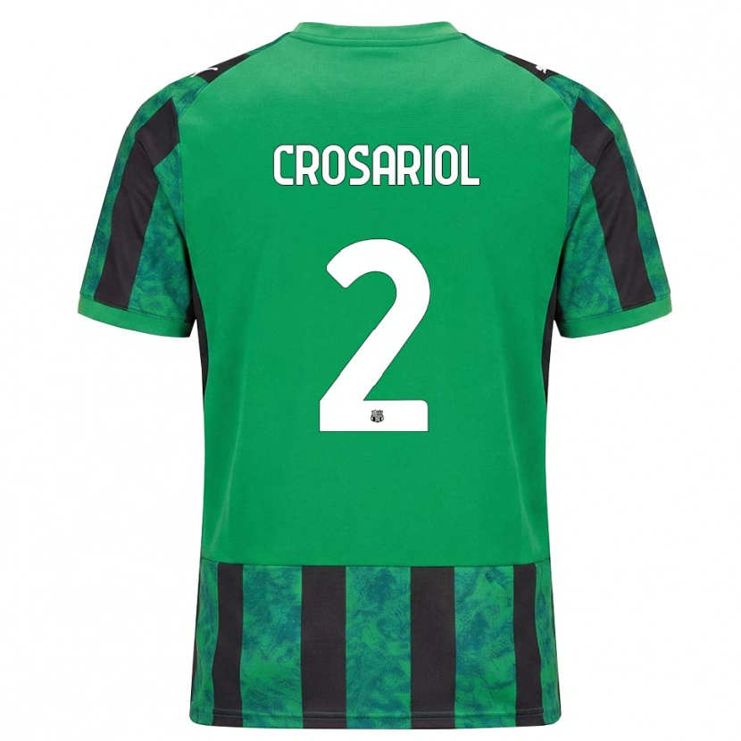 Danxen Kobiety Daniel Crosariol #2 Zielony Czarny Biały Domowa Koszulka 2026/27 Koszulki Klubowe