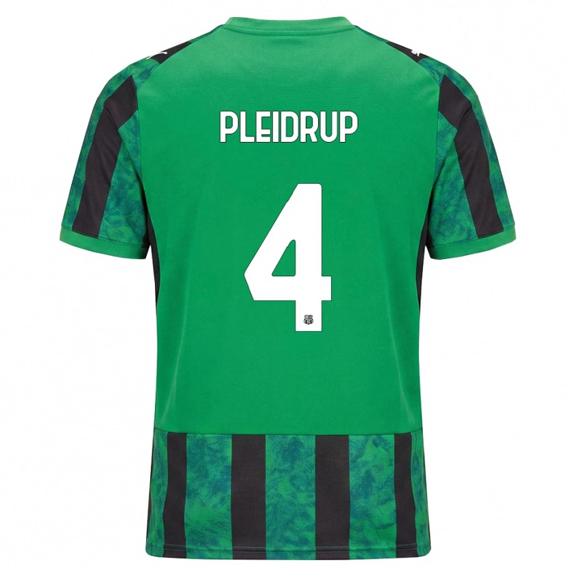 Danxen Kobiety Caroline Pleidrup #4 Zielony Czarny Biały Domowa Koszulka 2026/27 Koszulki Klubowe