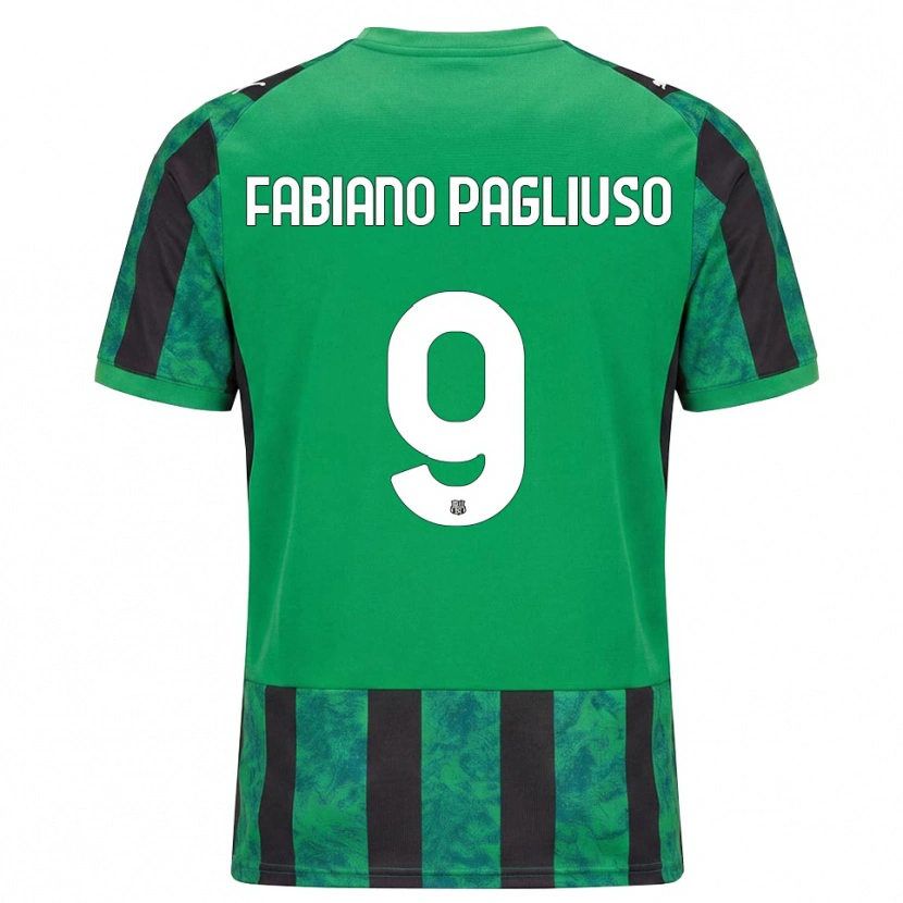 Danxen Kobiety Paolo Fabiano Pagliuso #9 Zielony Czarny Biały Domowa Koszulka 2026/27 Koszulki Klubowe
