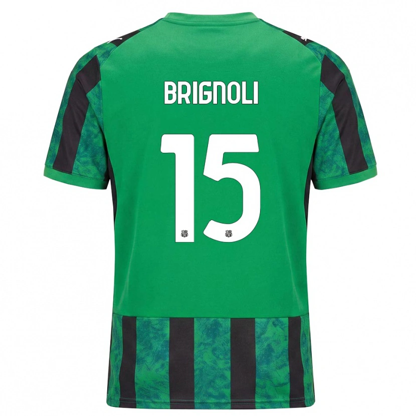 Danxen Kobiety Benedetta Brignoli #15 Zielony Czarny Biały Domowa Koszulka 2026/27 Koszulki Klubowe