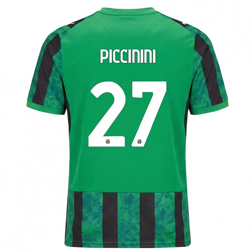 Danxen Kobiety Stefano Piccinini #27 Zielony Czarny Biały Domowa Koszulka 2026/27 Koszulki Klubowe
