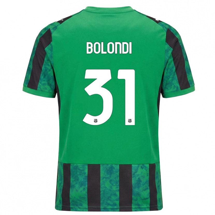 Danxen Kobiety Francesco Bolondi #31 Zielony Czarny Biały Domowa Koszulka 2026/27 Koszulki Klubowe