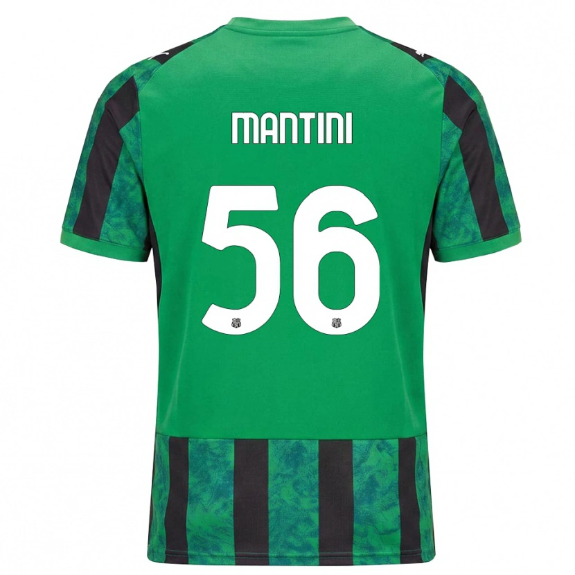 Danxen Kobiety Raffaele Mantini #56 Zielony Czarny Biały Domowa Koszulka 2026/27 Koszulki Klubowe