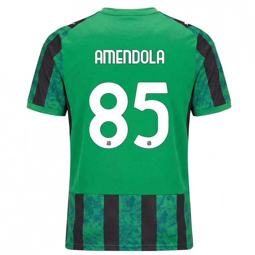 Danxen Kobiety Catello Amendola #85 Zielony Czarny Biały Domowa Koszulka 2026/27 Koszulki Klubowe