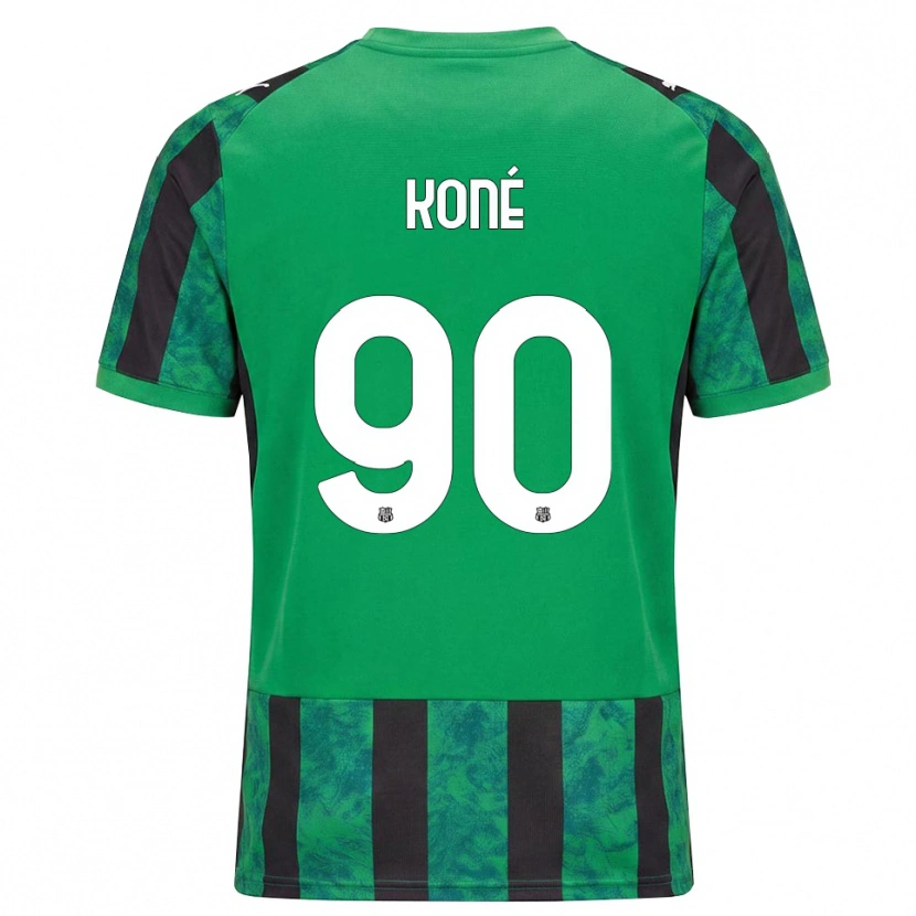 Danxen Kobiety Ismaël Koné #90 Zielony Czarny Biały Domowa Koszulka 2026/27 Koszulki Klubowe