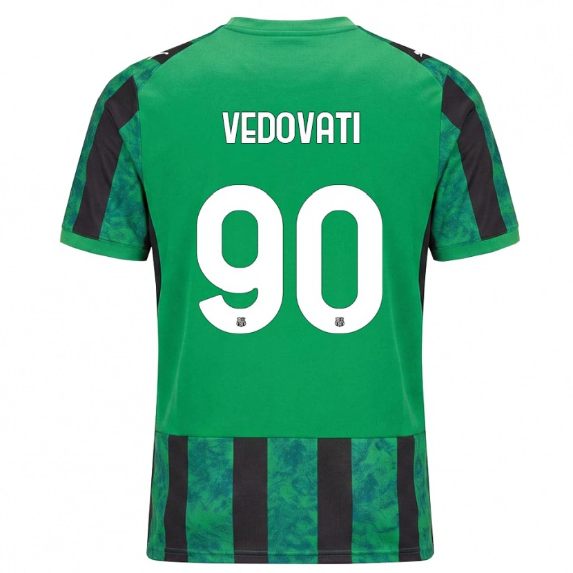 Danxen Kobiety Gabriele Vedovati #90 Zielony Czarny Biały Domowa Koszulka 2026/27 Koszulki Klubowe