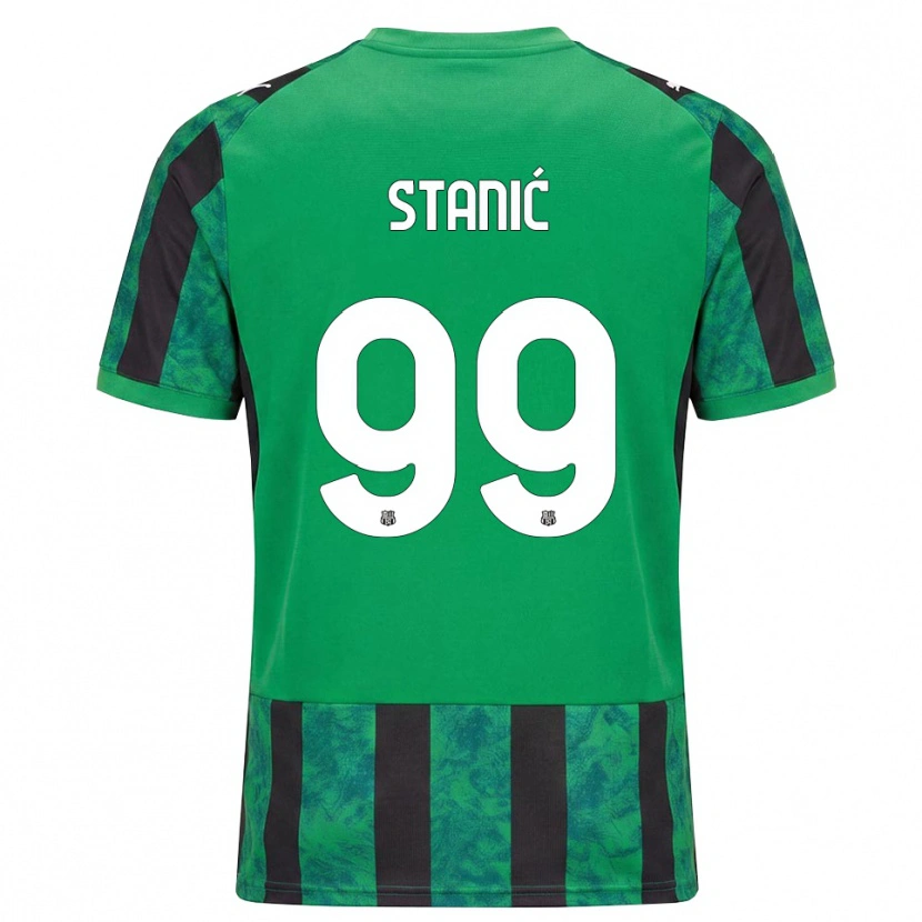 Danxen Kobiety Paulina Stanić #99 Zielony Czarny Biały Domowa Koszulka 2026/27 Koszulki Klubowe